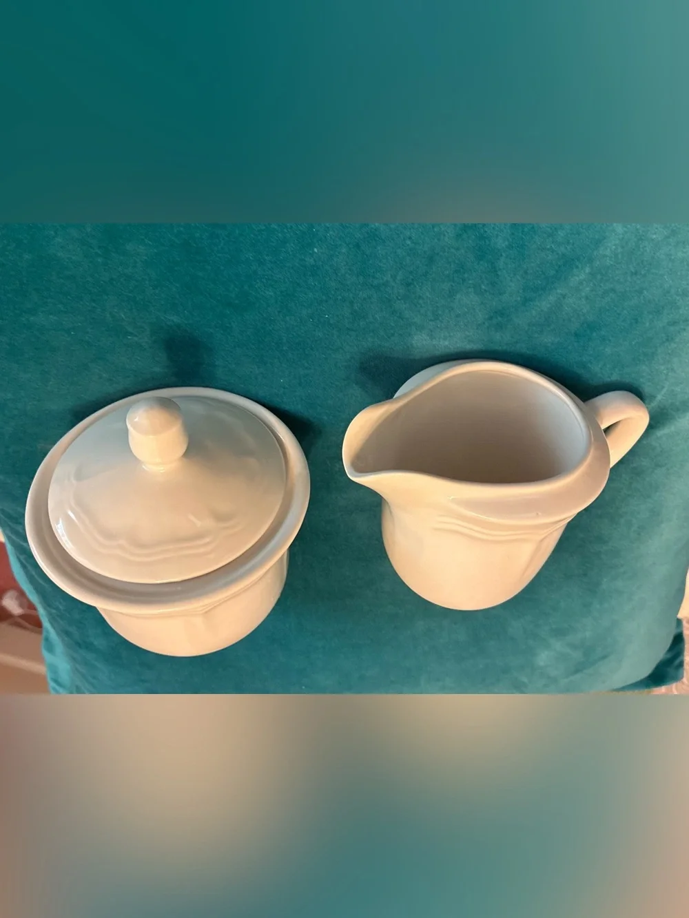 Thomson Pottery Bianca Creamer and Sugar